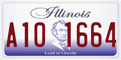 IL license plate A101664