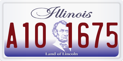 IL license plate A101675
