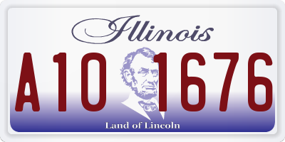 IL license plate A101676