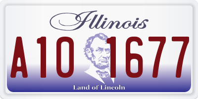 IL license plate A101677