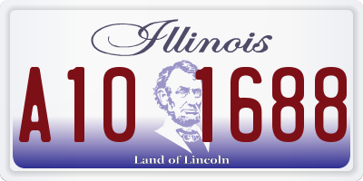 IL license plate A101688