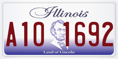 IL license plate A101692