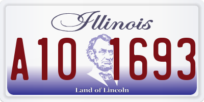 IL license plate A101693