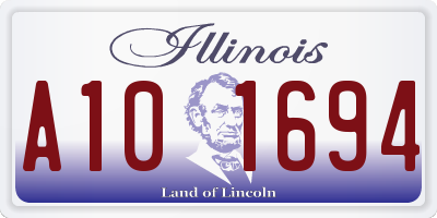 IL license plate A101694