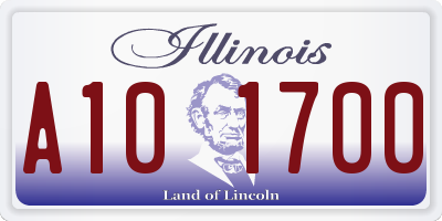 IL license plate A101700