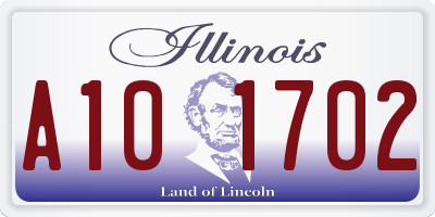 IL license plate A101702
