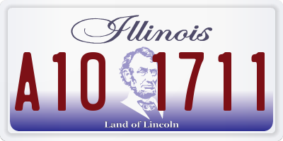 IL license plate A101711