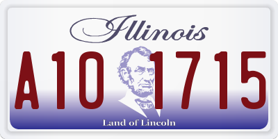 IL license plate A101715