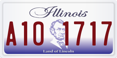 IL license plate A101717