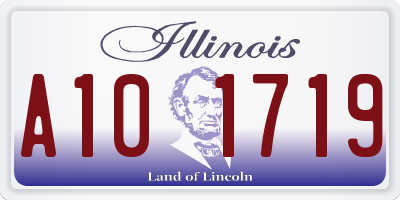 IL license plate A101719