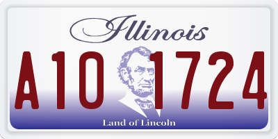 IL license plate A101724