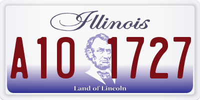 IL license plate A101727