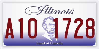 IL license plate A101728