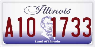 IL license plate A101733