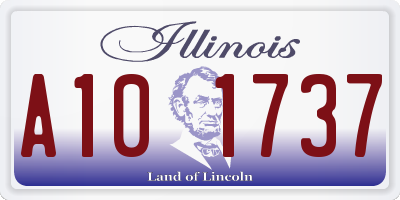 IL license plate A101737