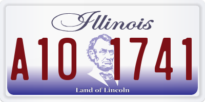 IL license plate A101741