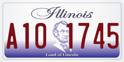 IL license plate A101745