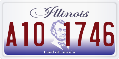IL license plate A101746