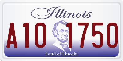 IL license plate A101750