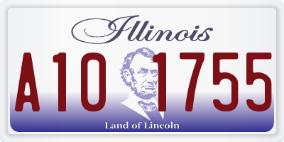 IL license plate A101755