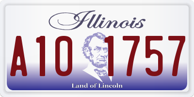 IL license plate A101757