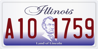 IL license plate A101759