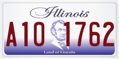 IL license plate A101762