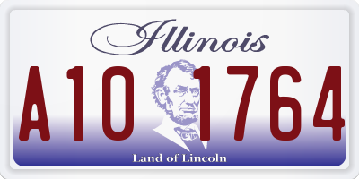 IL license plate A101764