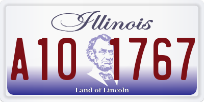 IL license plate A101767