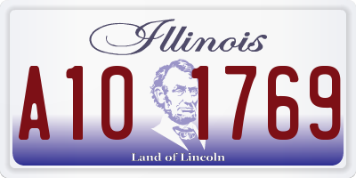 IL license plate A101769