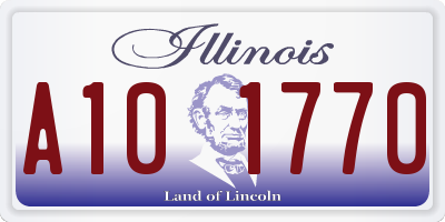 IL license plate A101770