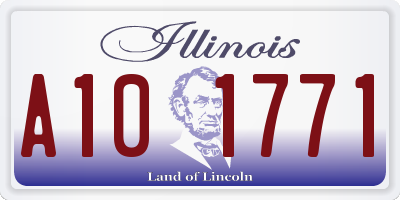 IL license plate A101771