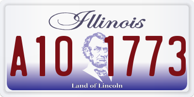 IL license plate A101773