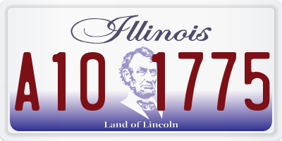 IL license plate A101775