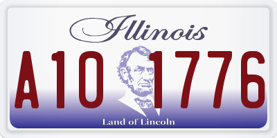 IL license plate A101776