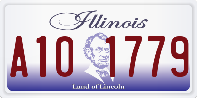 IL license plate A101779