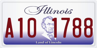 IL license plate A101788
