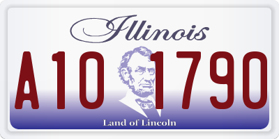 IL license plate A101790