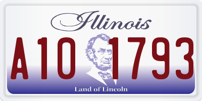 IL license plate A101793