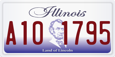 IL license plate A101795