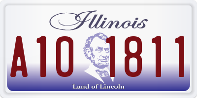 IL license plate A101811
