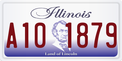 IL license plate A101879