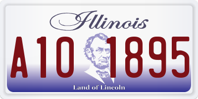 IL license plate A101895