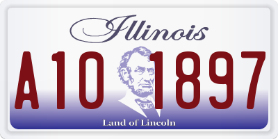 IL license plate A101897