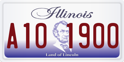 IL license plate A101900