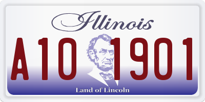 IL license plate A101901