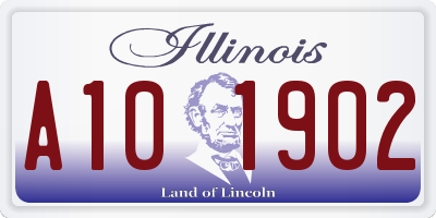 IL license plate A101902