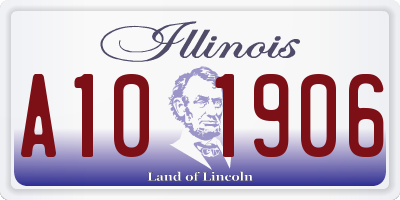 IL license plate A101906