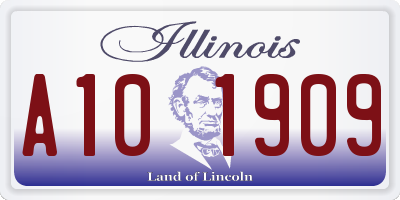 IL license plate A101909