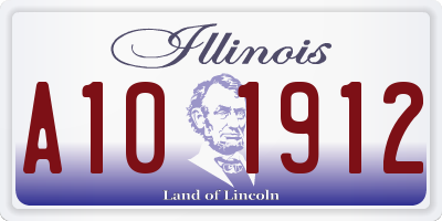 IL license plate A101912
